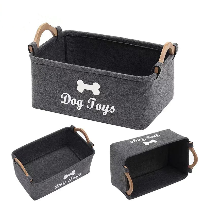 Chic Felt Pet Organizer Basket