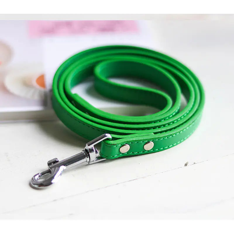 Colorful Leather Pet Collar