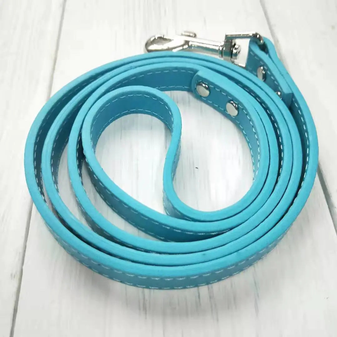 Colorful Leather Pet Collar