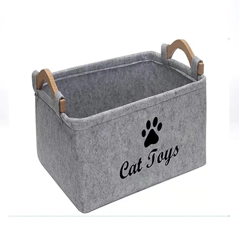 Chic Felt Pet Organizer Basket