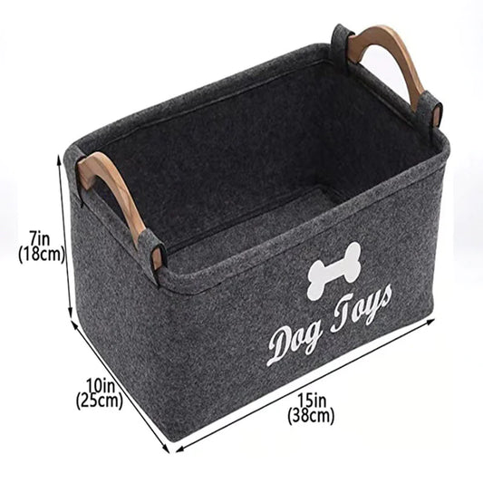 Chic Felt Pet Organizer Basket