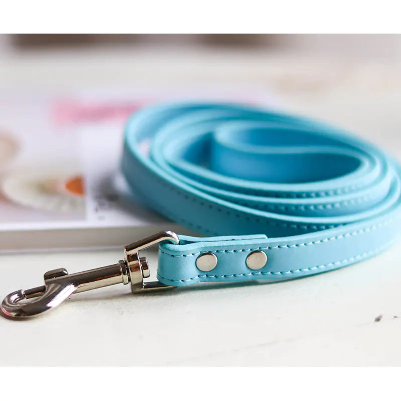 Colorful Leather Pet Collar