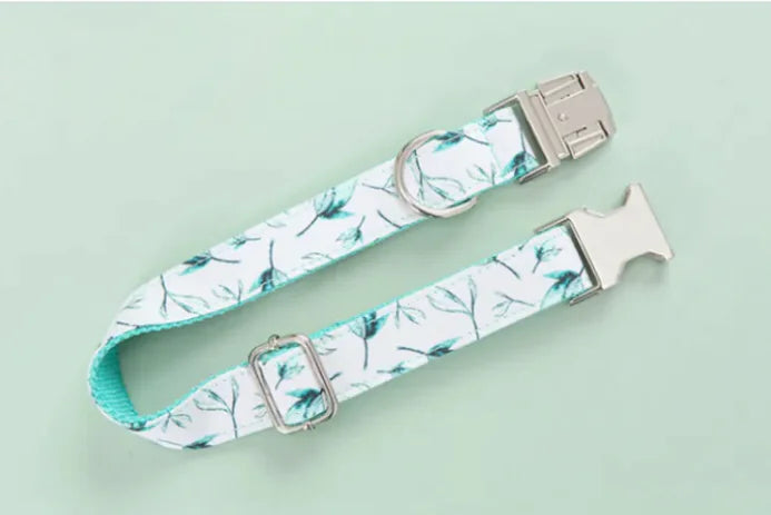 Leafy Elegance Dog Leash Set